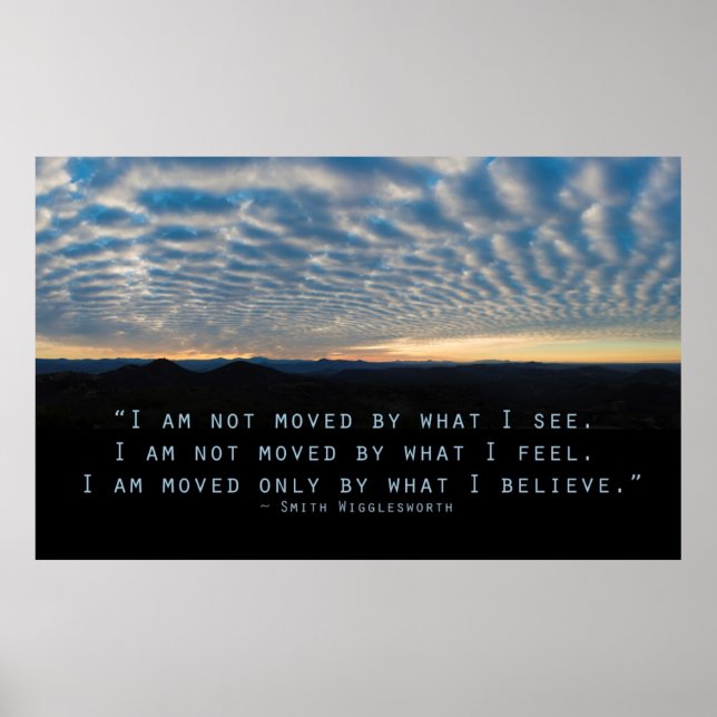 Poster Só me emociono com o que acredito (Frente)