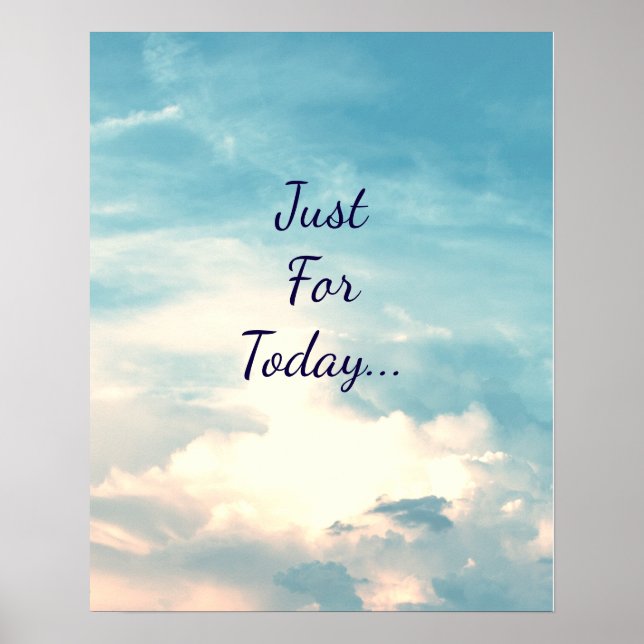 Pôster Só para hoje... (Frente)