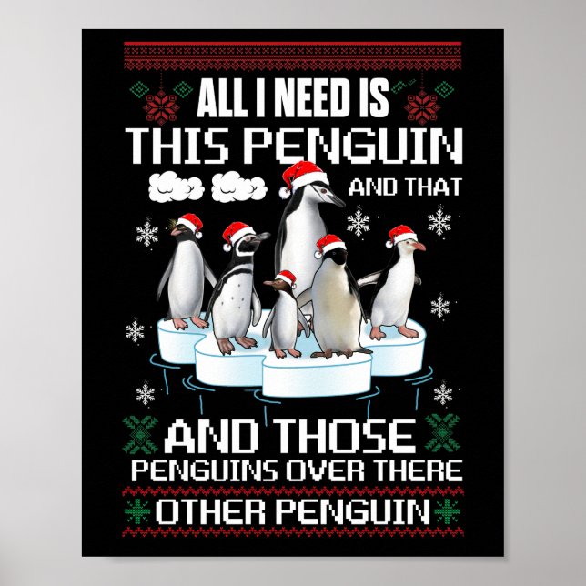 Poster Só Preciso Deste Pinguim E Do Outro Pinguim. (Frente)