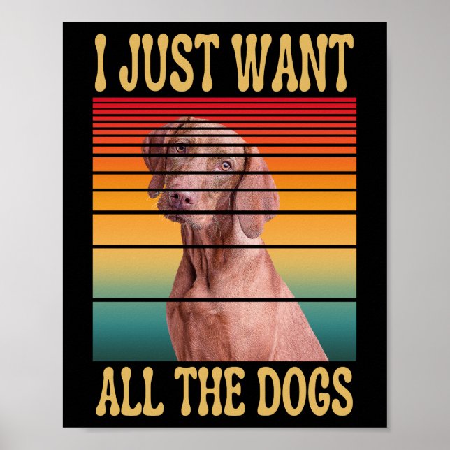 POSTER SÓ QUERO TODOS OS CÃES. (Frente)