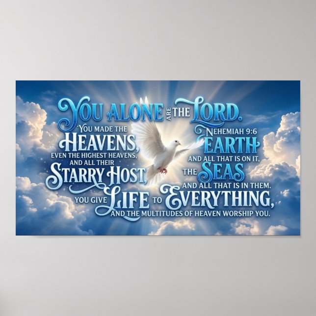 Poster Só tu és o Senhor  (Frente)