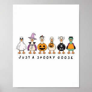 Poster Só Um Bobo De Ganso Louco No Halloween Engana Ha E