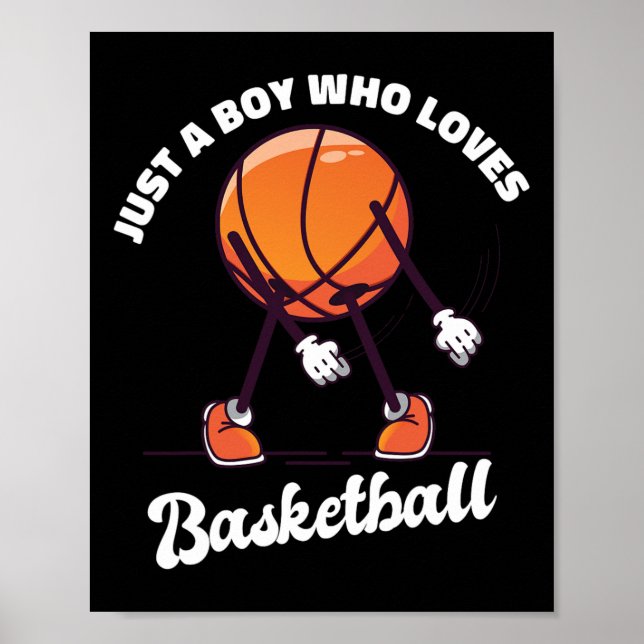 Poster Só Um Menino Que Adora Basquete - Meninos De Basqu (Frente)