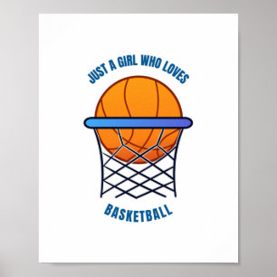 Poster só uma garota que adora basquete