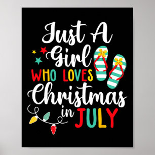 Poster Só Uma Menina Que Adora O Natal Em Jully Summer Se