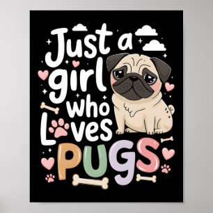 Poster Só Uma Menina Que Ama Amantes de os animais De Cac