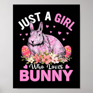 Poster Só Uma Menina Que Ama Chocolate De Páscoa De Bunni