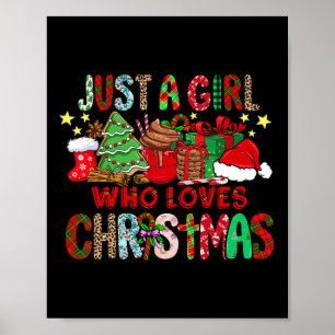 Poster Só Uma Menina Que Ama Chocolate Quente Natal Diver