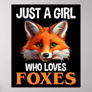 Poster Só Uma Menina Que Ama Raposas