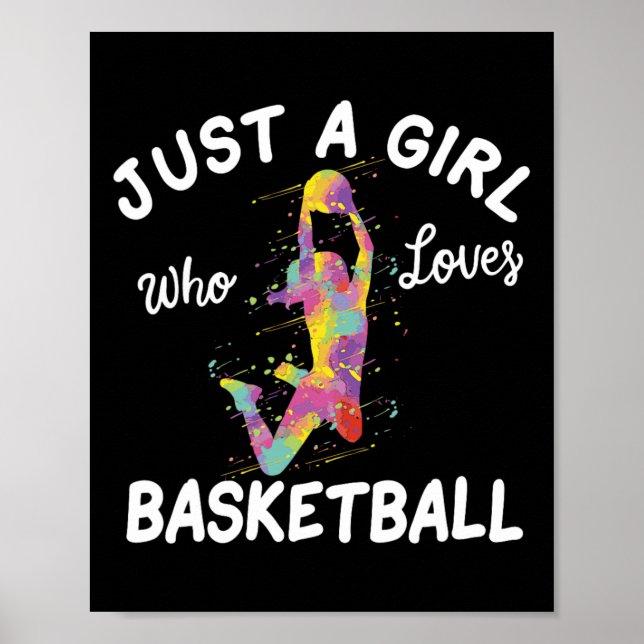 Poster Só Uma Menina Que Ama Uma Garota De Basquete (Frente)