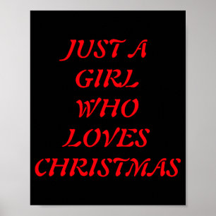 Poster Só Uma Rapariga Que Ama O Natal