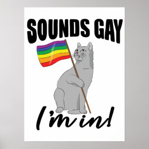 Poster Soa Gay, estou em Gato