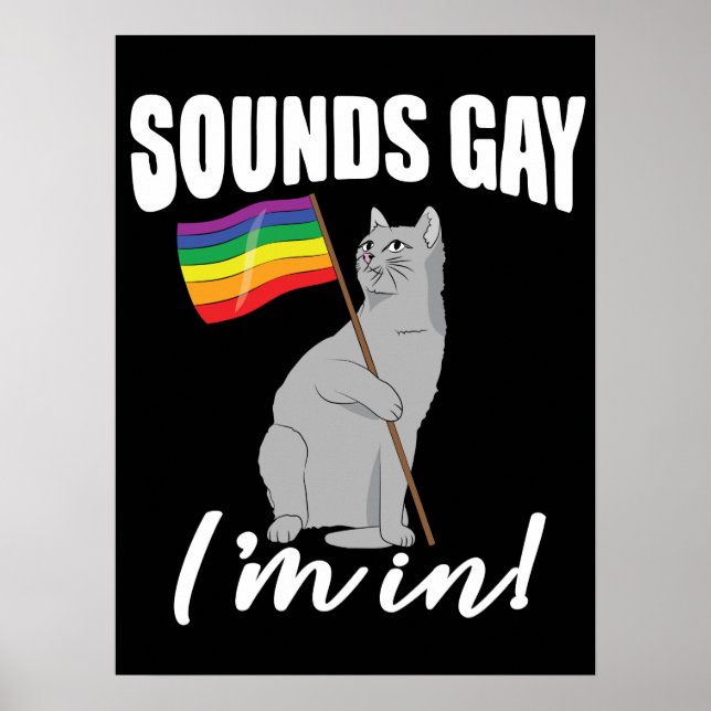 Poster Soa Gay, estou em Gato (Frente)