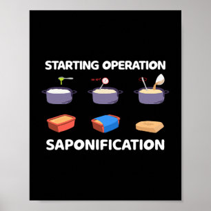 Poster Soap de Operação Inicial de Soapura Saponificação