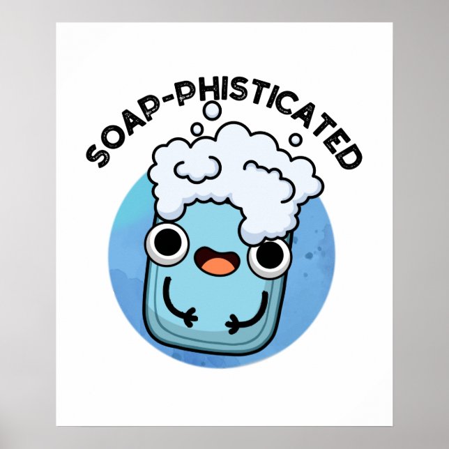Poster Soap-Pun Engraçado Físico-Sabonete (Frente)