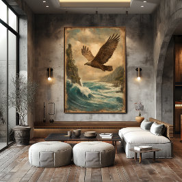 Poster Soaring Horizon — Mid-Century Retro Vintage