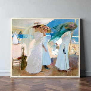 Poster Sob a Awning, Joaquín Sorolla