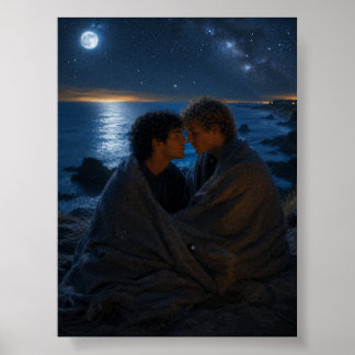 Poster Sob a Mesma Lua | Projeto de Arte Gay