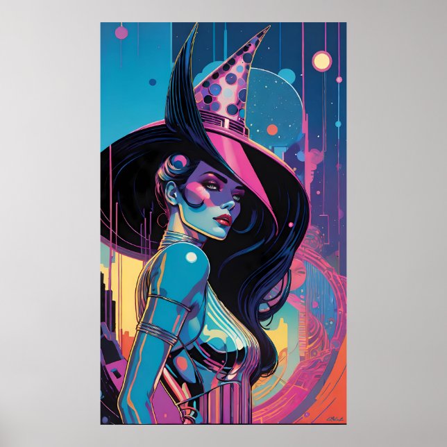 Poster Sob a Ortografia da Bruxa Astro (Frente)