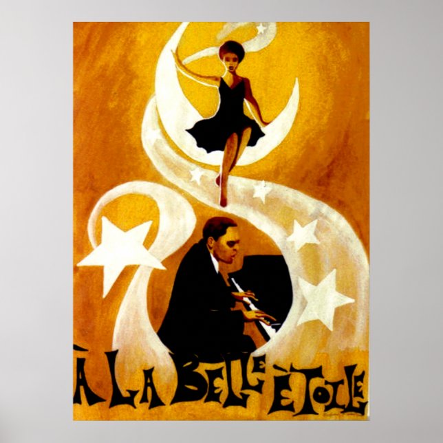 Poster Sob As Belas Estrelas Na Canvas (Frente)