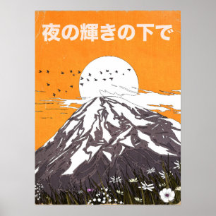 Poster sob o brilho da noite