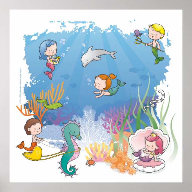 Pôster Sob o mar (Frente)