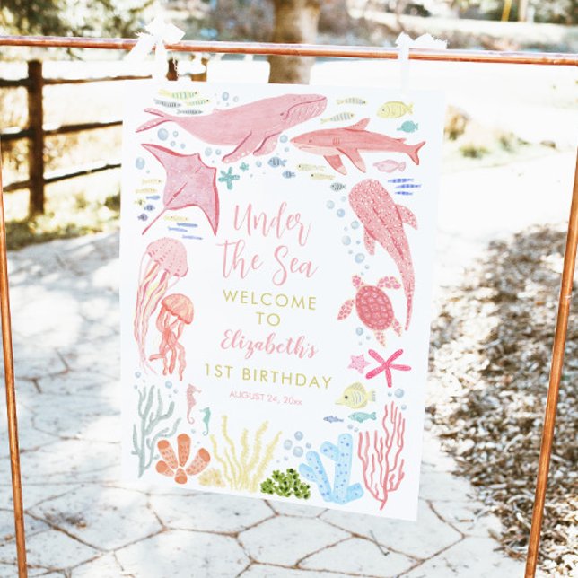 Poster Sob o primeiro aniversario Sea Girls Bem-Vindo (Criador carregado)