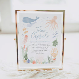 Poster Sob o Sinal da Cápsula do Tempo do primeiro aniver