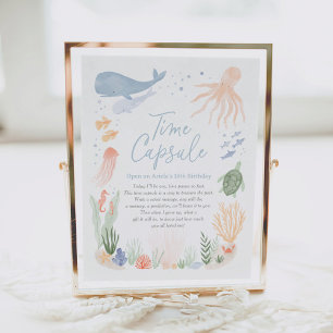 Poster Sob o Sinal da Cápsula do Tempo do primeiro aniver