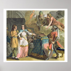 Poster Sob Philippe le Bel (1268-1312) o estado de laço