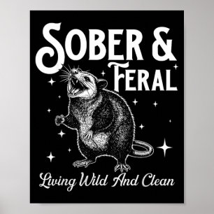 Poster Sober Feral - Aniversário de Sobriedade Soberba AA