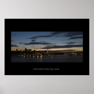 Poster sobre a cidade de Quebec