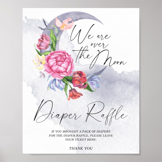 Poster Sobre a Fralda da Lua Raffle (Frente)