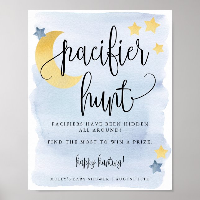 Poster Sobre a Lua, Jogo de Caça com Pacificador Chá de f (Frente)