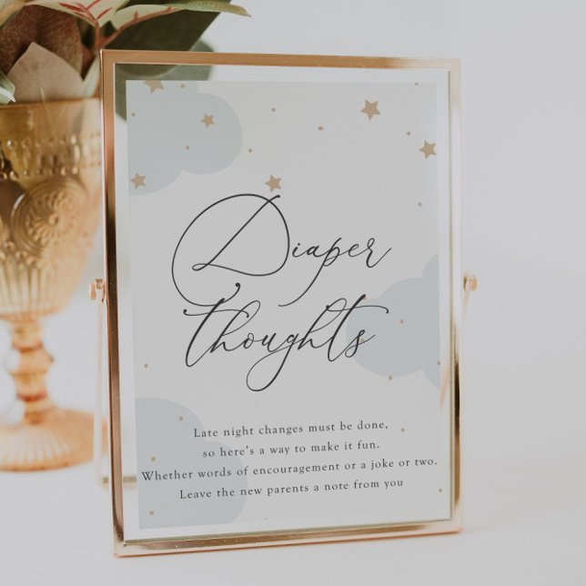 Poster Sobre a Lua Twinkle Star Fraldas Noturnas Tardes (Criador carregado)