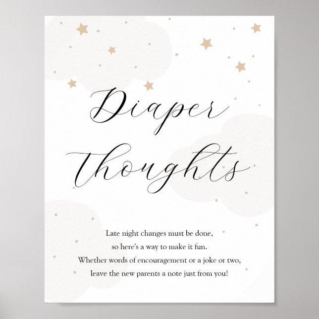 Poster Sobre a Lua Twinkle Star Fraldas Noturnas Tardes (Frente)