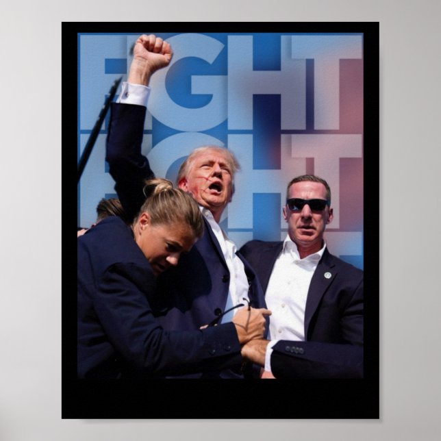 Poster Sobre A Luta Contra O Trump Pela América Trump Inv (Frente)