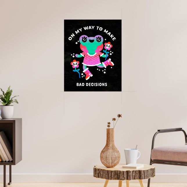 Poster sobre a minha maneira de tomar más decisões (Sala de Estar 3)
