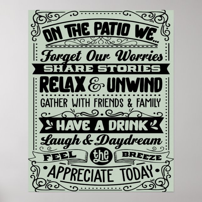 Poster Sobre A Paciência (Frente)