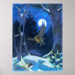 Poster Sobre Asas Silenciosas - Kulhanek Nature Art Impre