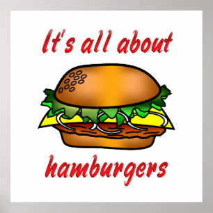Poster Sobre Hamburgers
