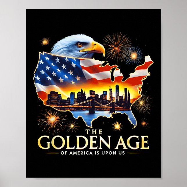 Poster Sobre Nós Funny Trump Gold Eagle A Idade Dourada D (Frente)