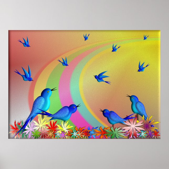 Pôster Sobre O Arco-Íris.....Poster (Frente)