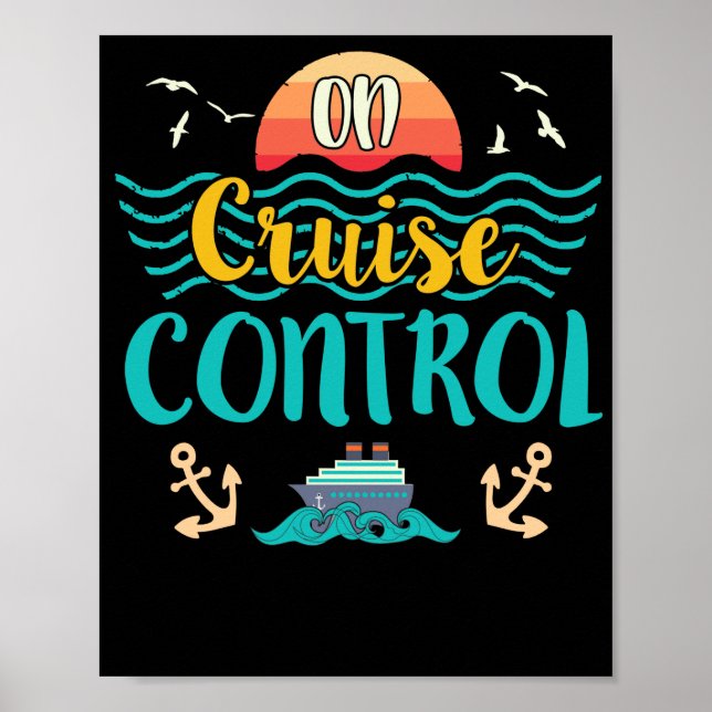 Poster Sobre O Controlo De Cruzeiros, Viagem De Férias De (Frente)