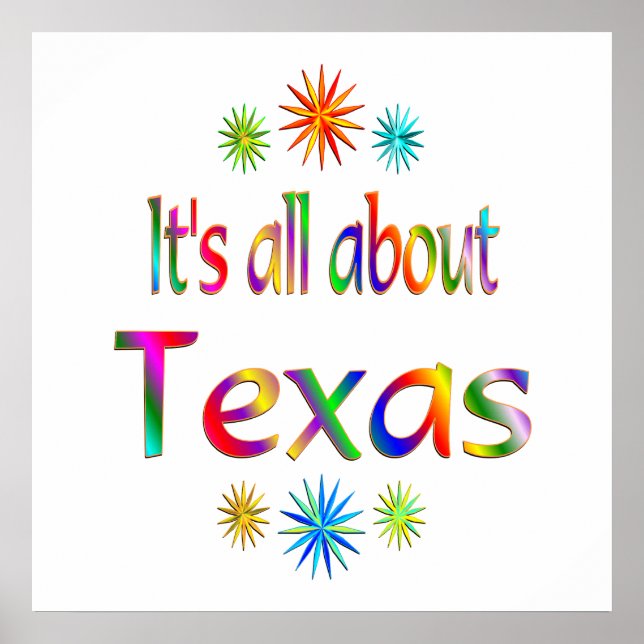 Pôster Sobre o Texas (Frente)
