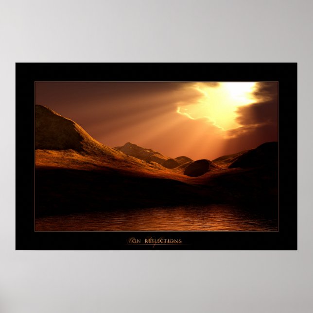 Pôster Sobre Reflexões (Frente)