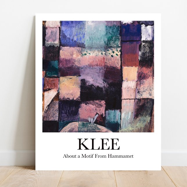 Poster Sobre um Motif de Hammamet por Paul Klee (Klee's masterpiece "About a Motif From Hammamet" on YOUR wall!  Museum-quality poster)