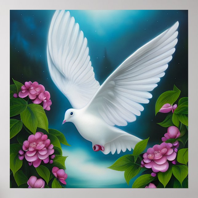 Poster Sobrea Pop Fantasy White Dove (Frente)