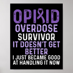 Poster Sobredosagem de opióides Sobrevivência do Guerreir