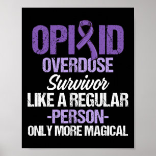 Poster Sobredosagem de opióides Sobrevivência do Guerreir